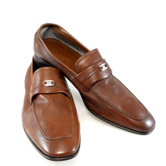 NIB$550 Bruno Magli Rosarbio Leather Flex Loafer Slip-On Dress Men's Shoes 13 - Picture 10 of 15